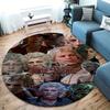 Astarion Ancunin Gothic Romance Custom Name Round Area Rug Carpet Rug For Living Room Bedroom Sofa Playroom Decor Nonslip Floor Mat
