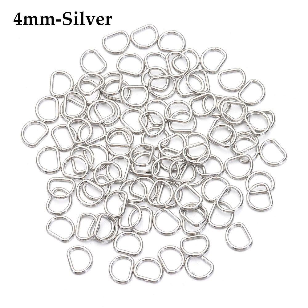 4мм/5мм Мягкие игрушки Мини Сверхмаленькая D-пряжка Сделай сам Куклы Пряжки Аксессуары для кукольных сумок Пуговицы для ремня