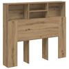 Bed Headboard with Shelves Artisan Oak 120 x 19 x 103.5 cm