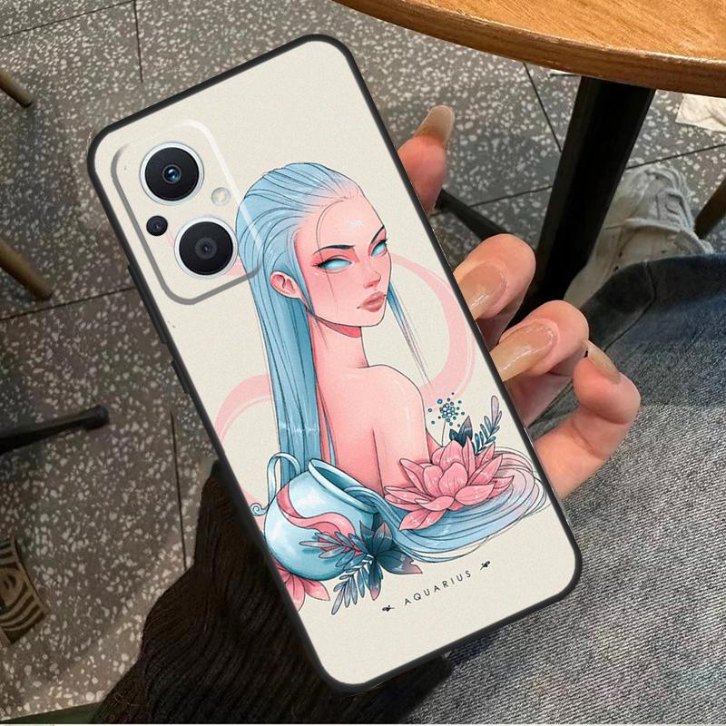 Чехол для OPPO Reno 14F 13F 12F 11F 10 11 12 13 14 Pro 7 8 Lite 8T OPPO Find X5 X6 X8 X9 Pro с гороскопом для девушек Скорпион Телец Дева