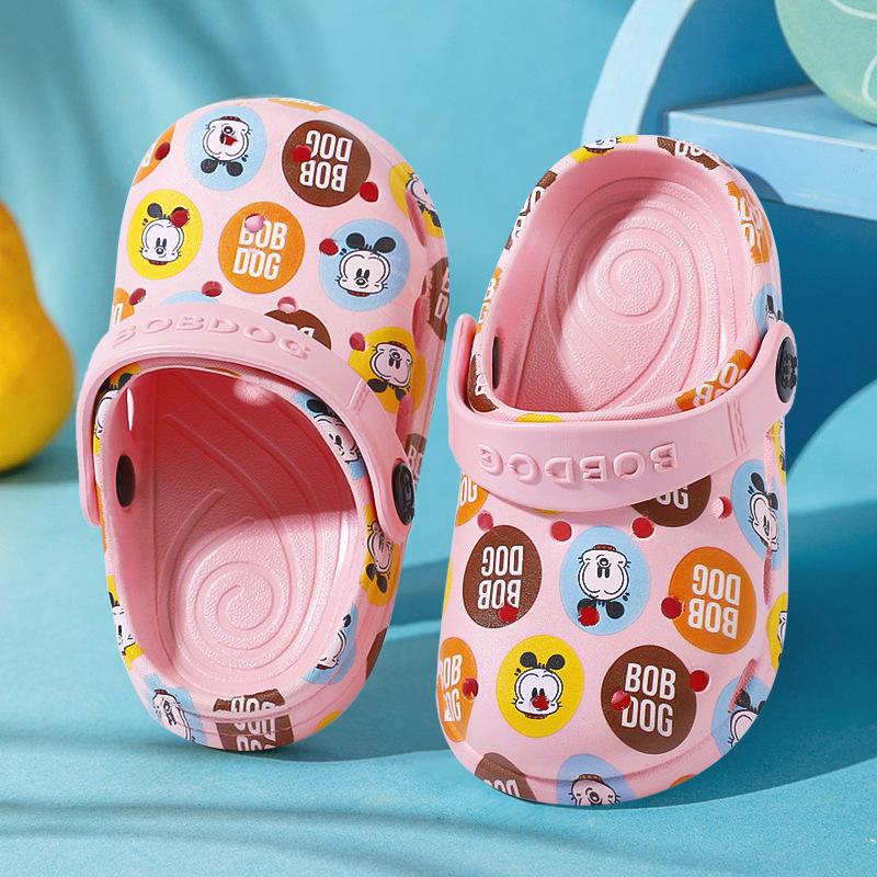 Детская обувь с отверстиями, летняя детская обувь для мальчиков и девочек, нескользящая пляжная обувь, классные тапочки для улицы