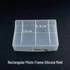 Силиконовая форма для изготовления DIY-украшений из эпоксидной смолы с кристаллами и фоторамок