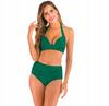 High-Waist Push Up Swimsuit Green 2Xl