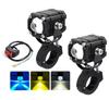 Super Bright LED Fog Lights, Headlights, Motorcycle, Car, Projector, White, Yellow, Blue, Strobe, 4