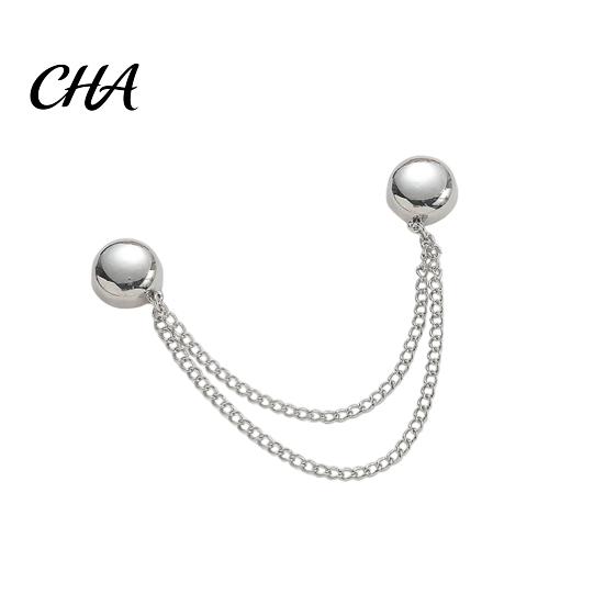 No Sew Hem Clips Magnetic Trouser Leg with Chain, Reusable Adjustable Alloy Fasteners, Invisible Garment Fixers Damage Buckle for T-shirt And