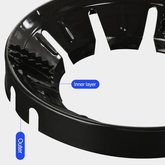 Газовая плита Wok Ring Жаростойкая эмаль Энергосберегающая ветрозащитная круглая крышка газовой плиты Сковорода Стеллаж для хранения Wok Подставка для подставки Аксессуары