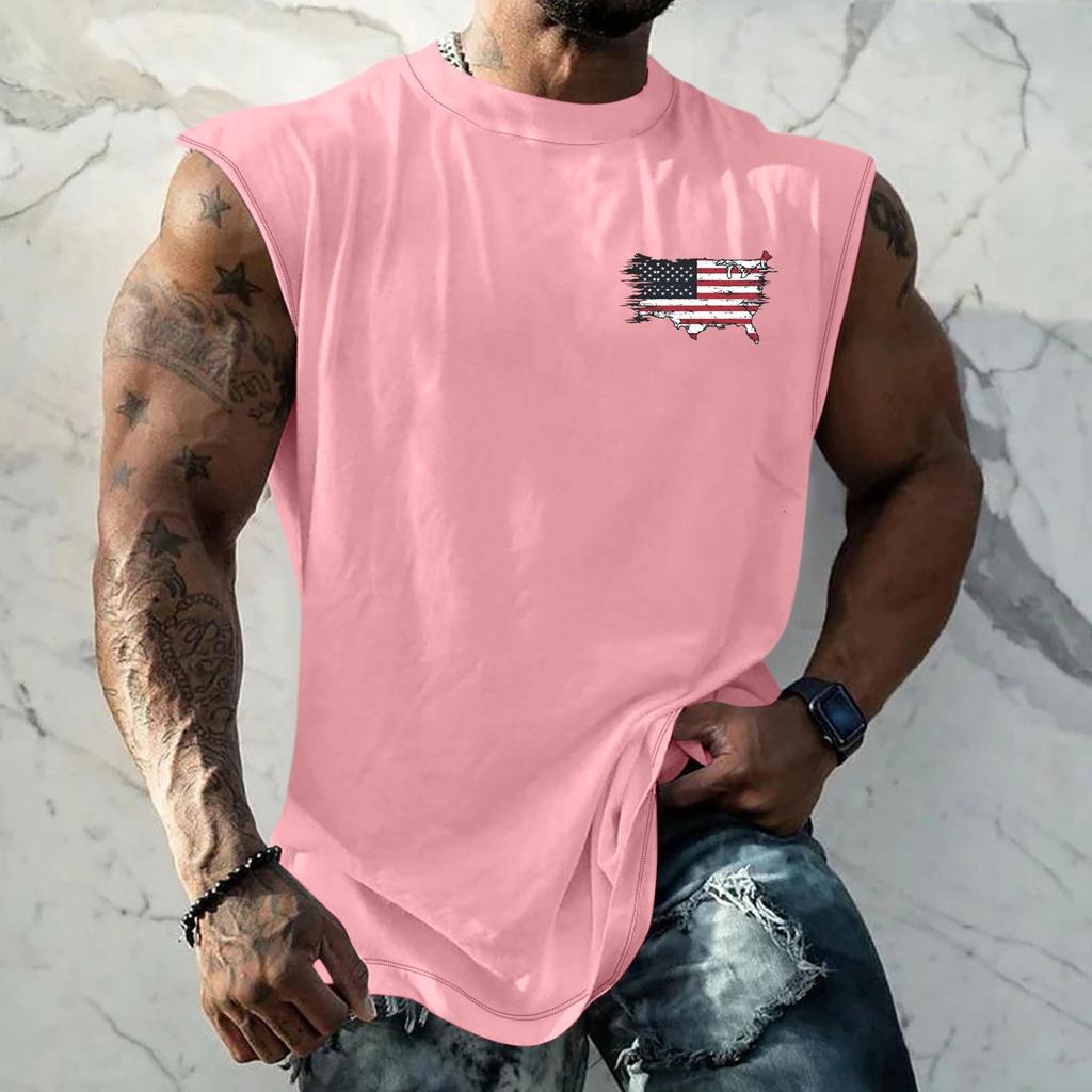 Мужской фитнес, упражнения, похудение, жилет и майка с принтом, мужской I-образный с широкими плечами и центральной частью спины