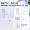 Ultraviolet resin curing lamp, wireless rechargeable ultraviolet resin lamp, foldable black light ultraviolet LED lamp