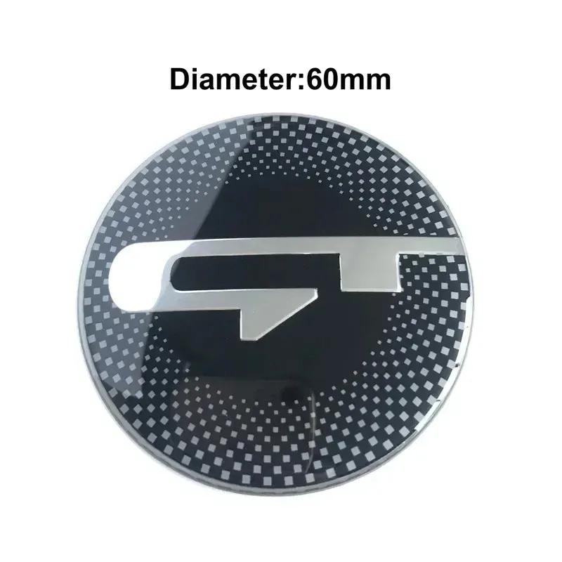 AANC1 7 Pieces Per Set GT Logo Front Hood Rear Boot Steering Wheel Auto Hub Center Sticker Emblem Badge for KIA Stinger