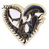 Heart Shape Brooch Love Aliens Badge Brooch, Enamel Lapel Pin, Clothing Zinc Alloy Jewelry Accessories for Daily Wear Parties Dates, Gift Sci-Fi