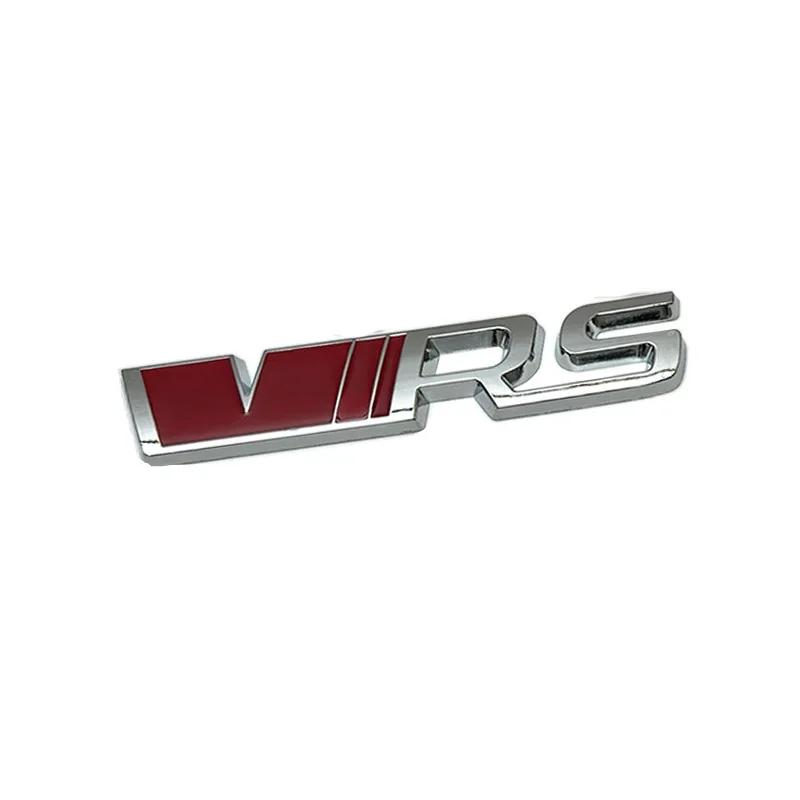 AAABV1 3D Metal VRS Sticker Car Styling for Skoda VRS Octavia Elroq Fabia Rapid Superb Kodiaq Front Grille Emblem Rear Trunk Decals