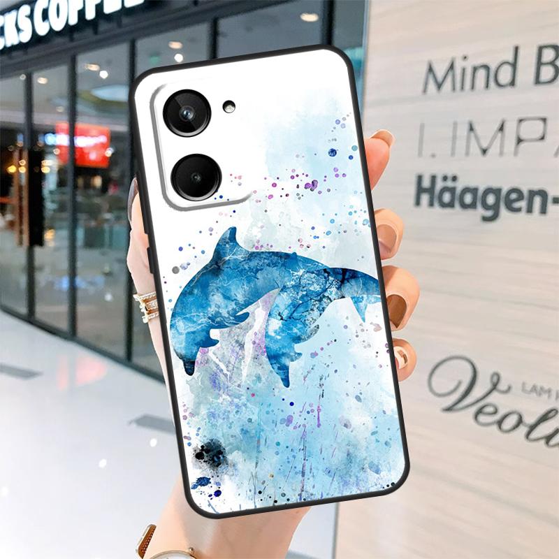 Dolphin Case For Realme 15 14 13 12 11 Pro Plus GT6 GT7 Pro C55 C51 C35 C53 C61 C65 C67 C63 C71 C75
