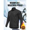 Mens Winter Cycling Jacket Warm Fleece Lined Windproof Waterproof Motorcycle Riding Coat Cold Weather