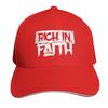 Rich in Faith Baseball Cap Beach Outing funny hat Golf Hip Hop Unisexs Hats Womens