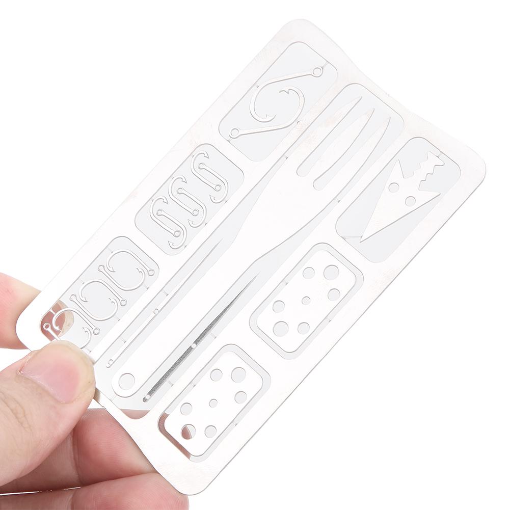 Мультитул Походное снаряжение Инструменты для выживания Охота Аварийный набор Рыболовные снасти Рыболовный крючок Карта