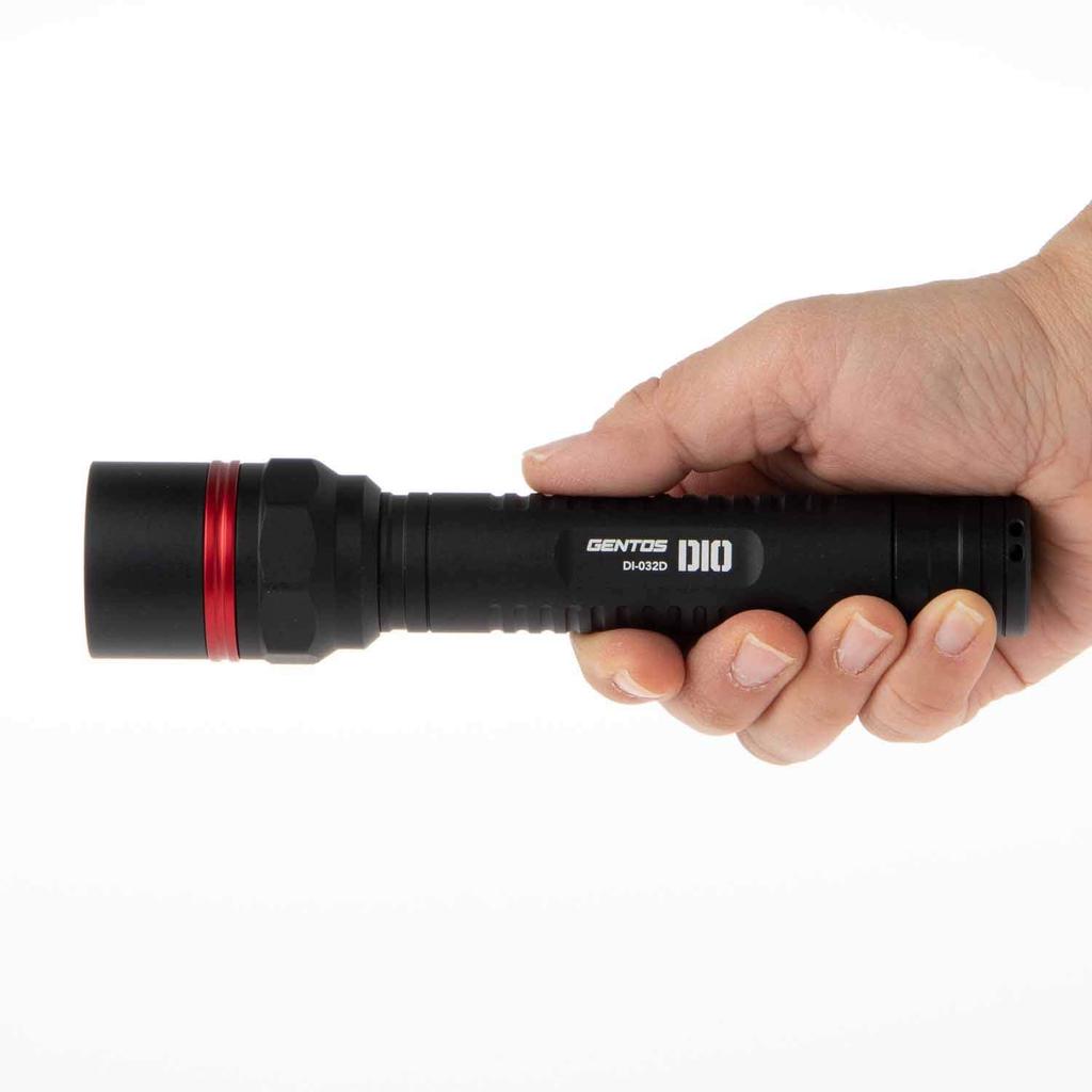 GENTOS DIO LED Фонарик на батарейках AA 350 Ручной фонарик DI-032D Фонарик, Работает, Люмены,