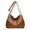 Solid Color Casual Single Shoulder Crossbody Bag Simple Everything Middle-aged Lady Mother Bag Large Capacity