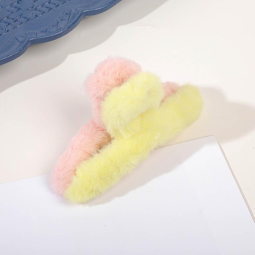 Plush Hair Clip Faux F-ur Hair Claws For Women Combs Clamps Autumn Winter Hairpins Fashion Hairgrips Hair Accessories