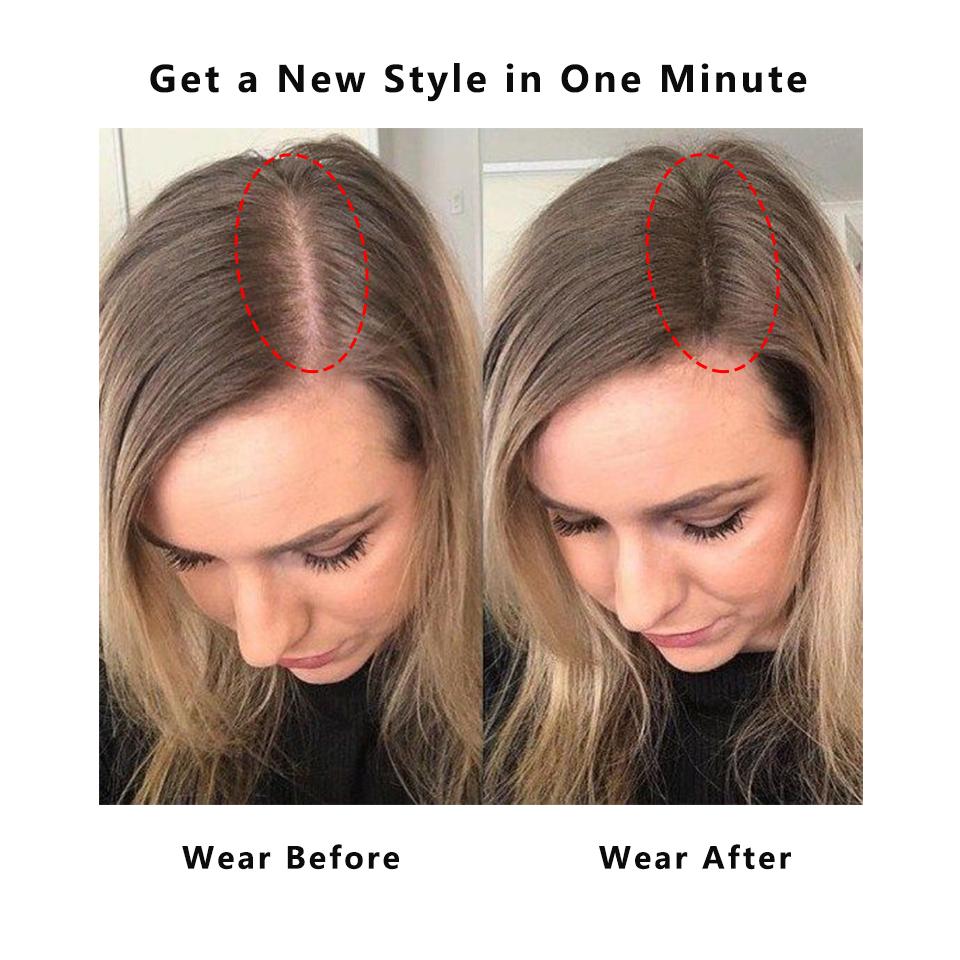 LUPU Короткие прямые натуральные синтетические накладные волосы коричневого и черного цвета для женщин с челкой, удлинители на клипсе, высокотемпературное волокно