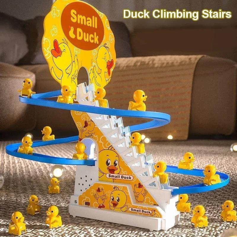 Children's Ducklings Climb Stairs Cute Ducks Climb Stairs Baby Electric Singing Toys Duck Slides
