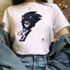 Shadow The Hedgehog And Sasuke Uchiha Clipart Anime printing womens T-shirt summer Street casual stretch Slim tees Basic Couple tshirs