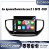 9" 4G Android OS For Hyundai Solaris Accent 2 II 2020 - 2021Car Radio Stereo Multimedia Video GPS Navigation Player QLED Screen