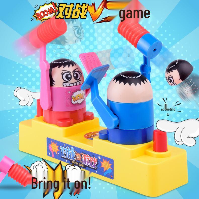 Red & Blue Stick Figure Battle Game: Parent-Child Two-Player Attack & Defense Toy for Kids