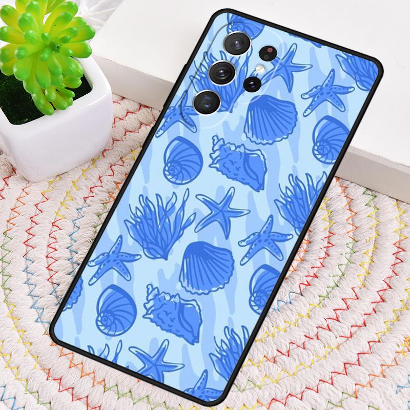 Чехол для телефона из ТПУ с узором ракушек на дне моря Для Samsung Galaxy note 10 pro S26 S25 S24 S23 S22 Ultra Plus S21 FE S20 Ударопрочный чехол
