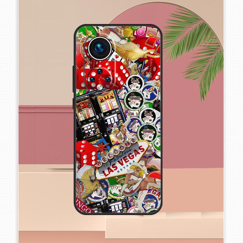 Кейс для покера в казино Лас-Вегаса для Honor Magic 5 6 7 8 Pro Honor 400 Lite 200 X9c X9b X9a X8b X8a X8c 50 70 90 Чехол