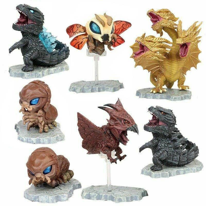 Exquisite Godzilla Movie King Of The Monsters Cute Mini Action Figures Set