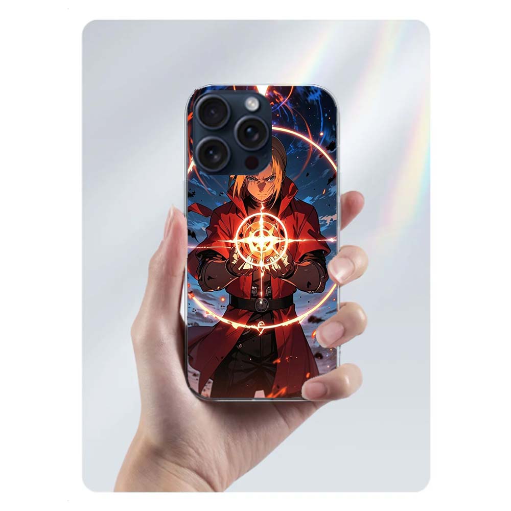 Чехол для телефона F-Fullmetal A-Alchemist_ Brotherhood Прозрачный Для Iphone 17 Air 16 Pro Max 15 Pro 14 Plus 17E 16E 11 13 12 Mini Co