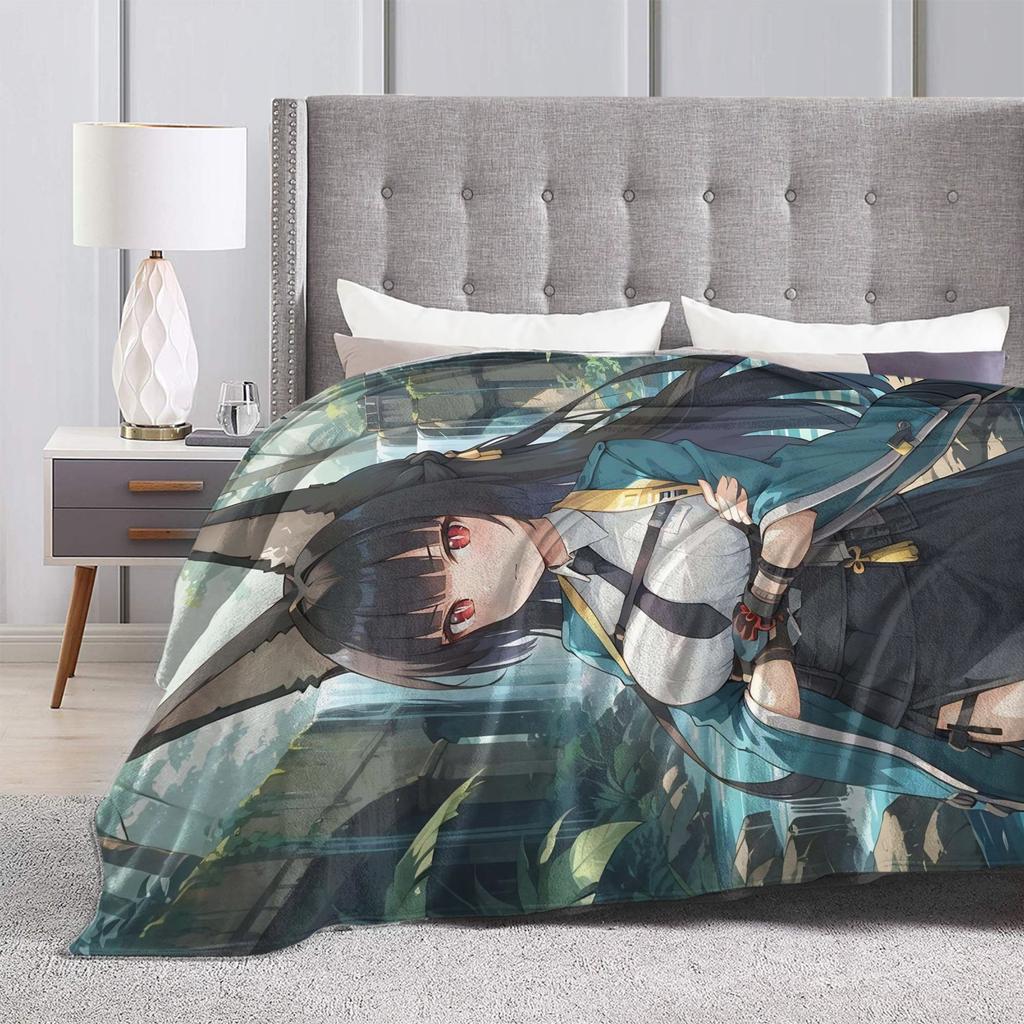 ZZZ Ellen Nicole Miyabi Plush Blanket Girls Boys Flannel Throw Blanket For Couch Chair Super Warm Custom Quality Bedspread Gift
