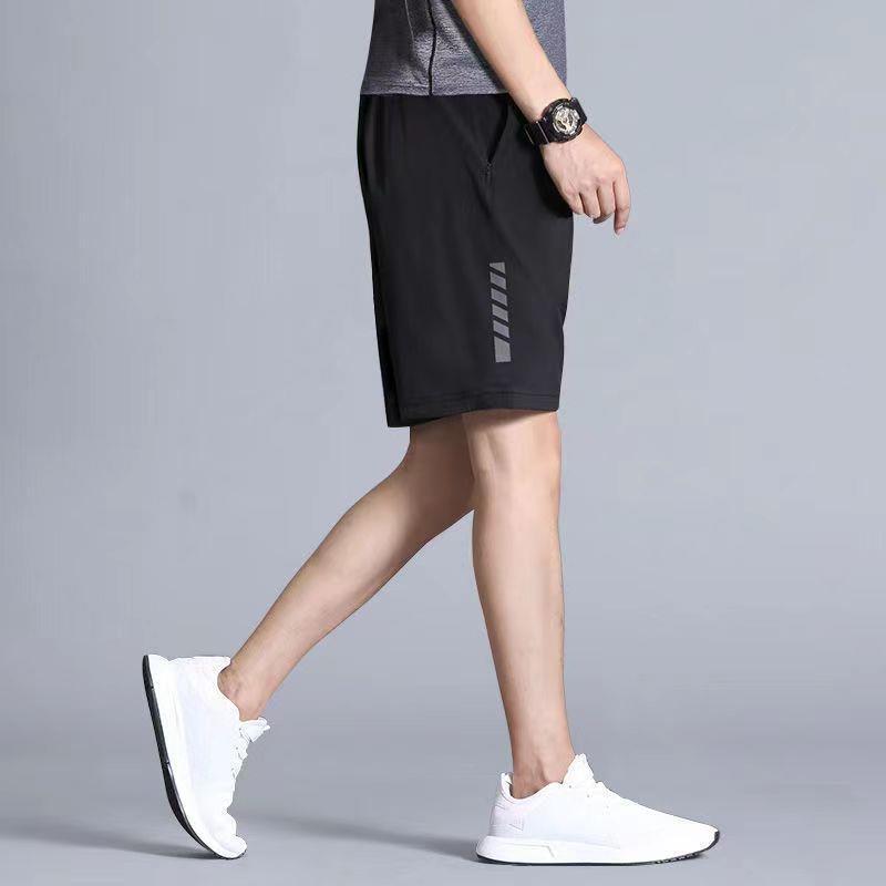 Мужские шорты для бега в полоску с принтом, свободные баскетбольные спортивные дышащие шорты для спортзала, фитнес-тренировки, тренировочная нижняя мужская одежда