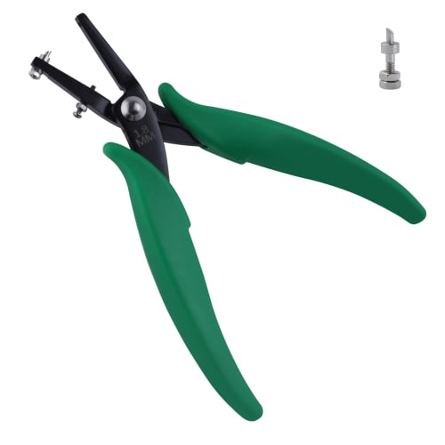 INJOYTEC Small 1.8mm Hole Punch, Single Hole with Spare Pin, Jewelry Tool, Handmade, Hole Punching Tool, Professional, Hobby, Accessories, Crafts, Rou