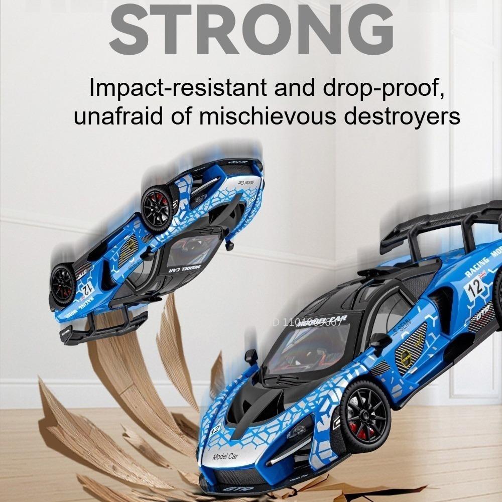 1:24 Сенна P1 Миниатюрные Модели Спортивных Автомобилей Игрушки Металлические Литые Двери Открываются Амортизация Оттянуть Назад Коллекция Суперкар Сувенир