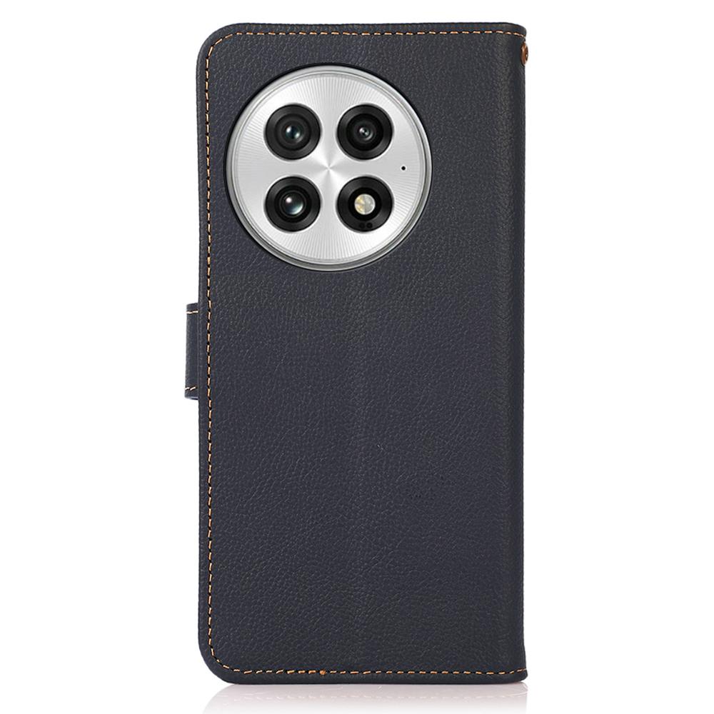 KHAZNEH For OnePlus 13 Case Genuine Cow Leather Wallet Phone Cover