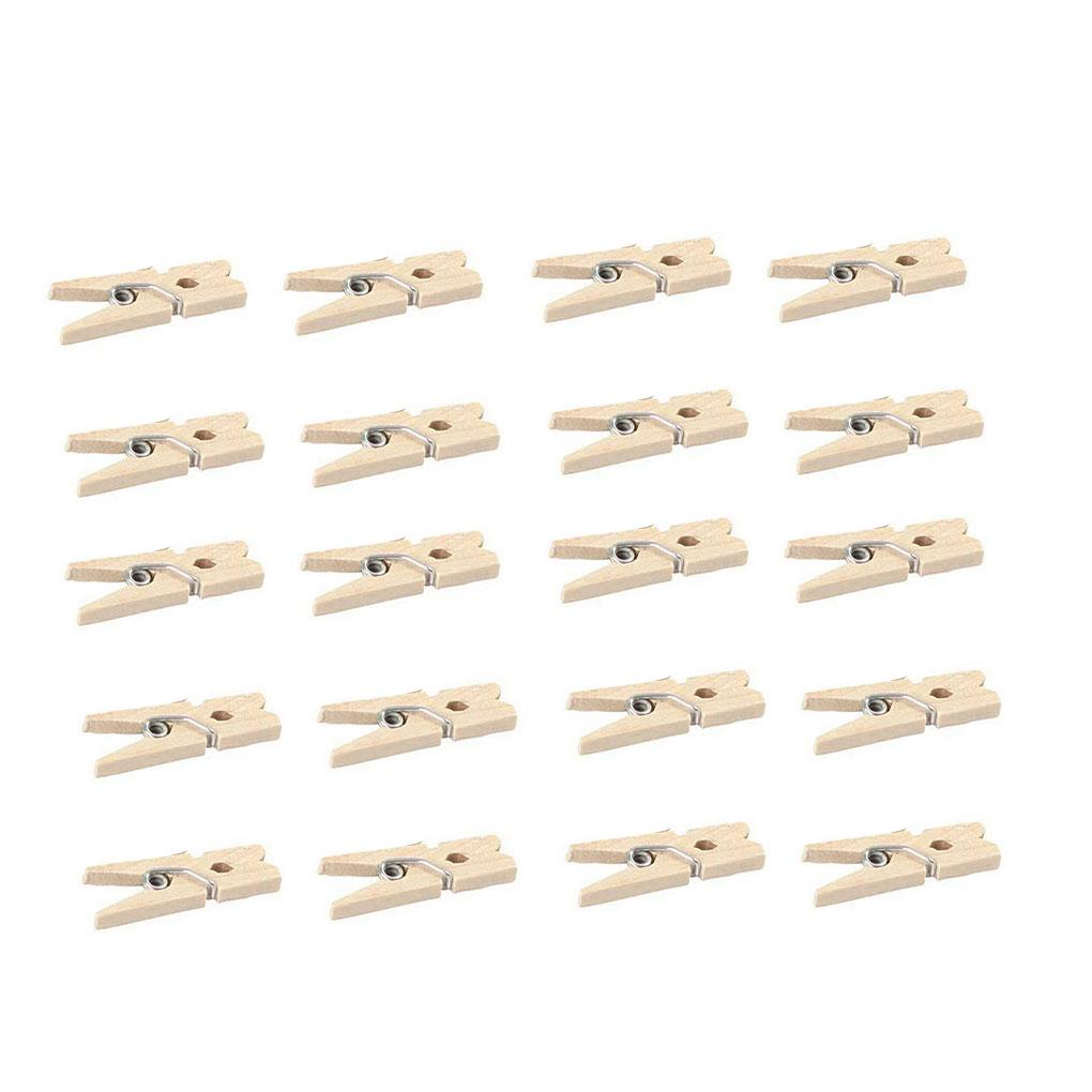 Набор деревянных зажимов - Удобный для и прищепки для фото и украшения Деревянные прищепки Деревянные зажимы Мода