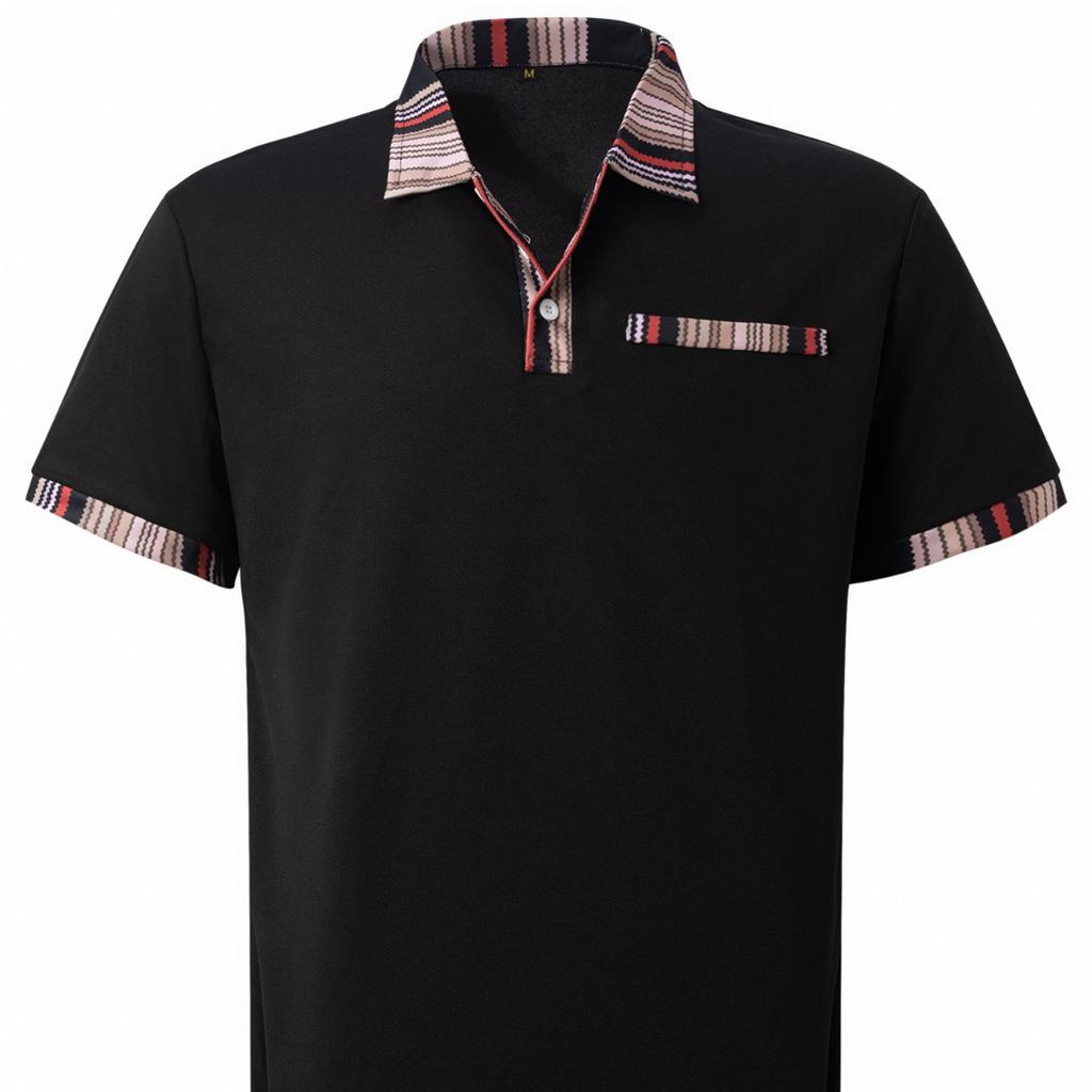 Новая летняя мужская спортивная рубашка-поло с короткими рукавами и лацканами, модная свободная футболка, топы