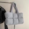 Новая пуховая сумка, хлопковая одежда, женская сумка, простая хлопковая сумка-тоут, мягкая квадратная сумка через плечо