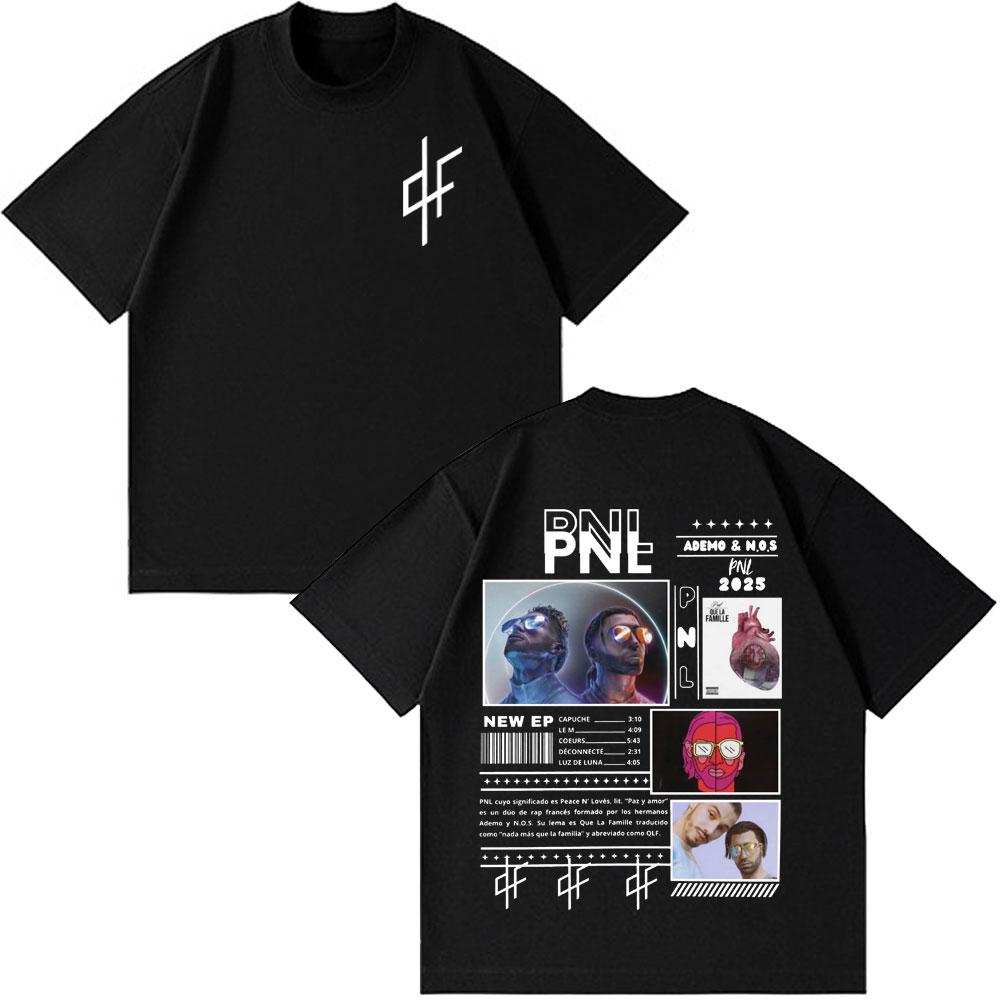 Le Monde Chico T Shirt PNL Album French Rapper Graphic Print Tshirt Men Women Hip Hop Fashion Short Sleeve Gothic Punk T Shirt