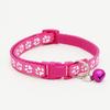 Small Cats Dog Collars With Bell Breakaway Adjustable Dog Puppy Bling Paw Prints