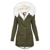 Women's Winter Padded Thickened Hooded Cotton Coat Mid-length Model Thin Warm Jacket