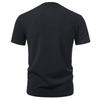 Men's Summer Solid Color Hip Hop V Neck T-Shirt Casual Henry Button Short Sleeve Fashion Streetwear Basic Top Tees