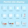 4 Sheets 2026 Christmas Stickers Removeable Window Cling Sticker Cartoon Double-Sided No-Glue Santa Claus Snowflake Xmas
