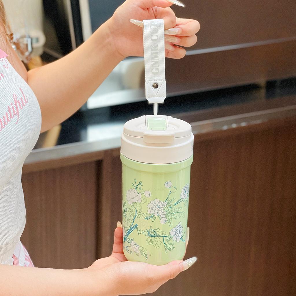 Новый высококачественный внешний вид термос-чашка Dieland большой емкости соломенная чашка для офиса для девушек кофейная чашка двойная питьевая чашка