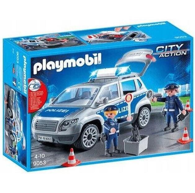 Конструктор Playmobil 9053 City Action полицейский автомобиль с светом и звуком