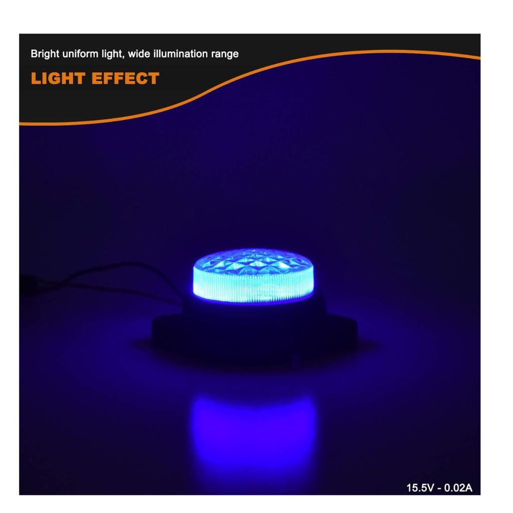 8 шт. 24 В светодиодные синие габаритные огни для прицепов – Водонепроницаемые круглые габаритные огни для полуприцепов, Freightliner, грузовых и универсальных прицепов