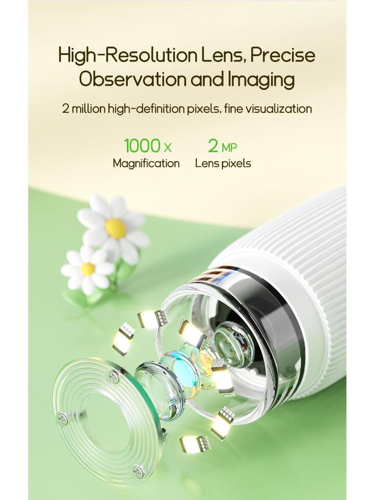 372 Портативный ручной микроскоп-лупа для детей - Мини-научный эксперимент