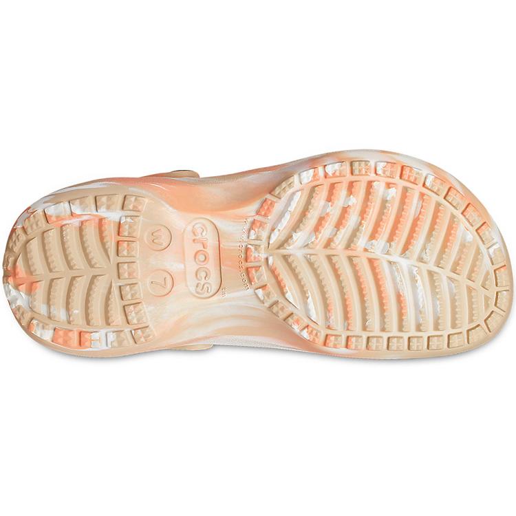 Crocs Классический женский клог на платформе с мраморным узором 207176-2ZM