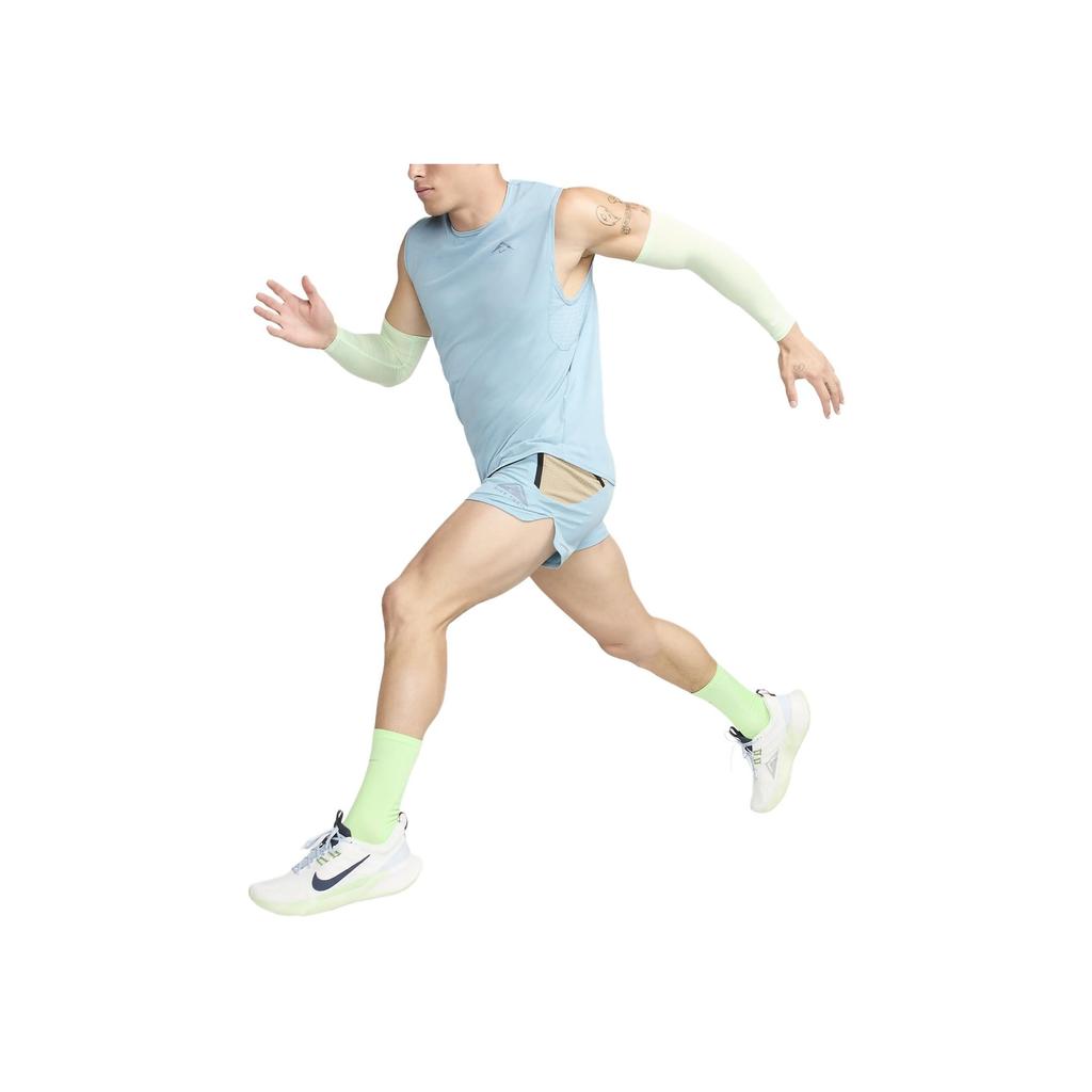 Nike Trail Second Sunrise Dri-FIT Outdoor Повседневные спортивные шорты с эластичной резинкой на талии и логотипом, мужские шорты цвета деним-синий DV9311-464